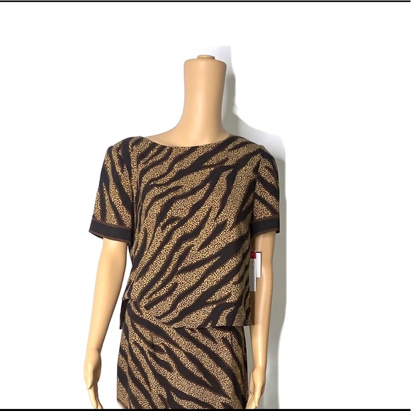 NWT Tiger Print Skirt Set size 8P - Picture 2 of 6